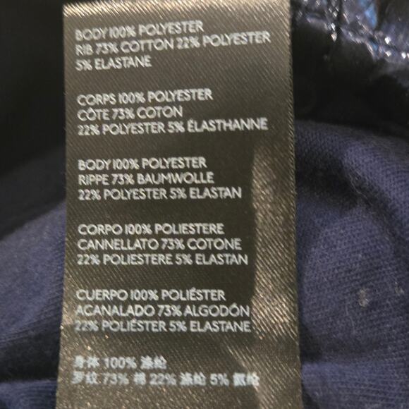 Free People Movement Polar Ice Hooded Puffer 1/2 Zip Jacket Metallic Blue, SZ S - Picture 12 of 12